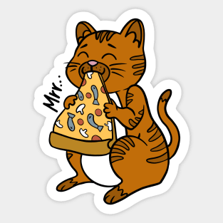 Pizza addicted Sticker